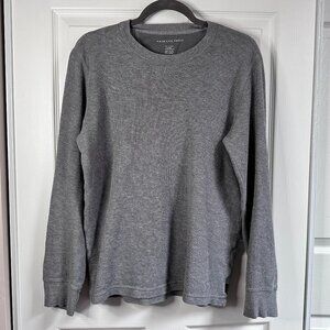 Men's XS Gray American Eagle Crew Neck Long Sleeve Super Soft Thermal Shirt